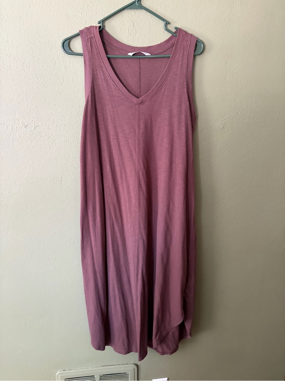 Sonoma Brown Sleeveless V-Neck Midi Dress